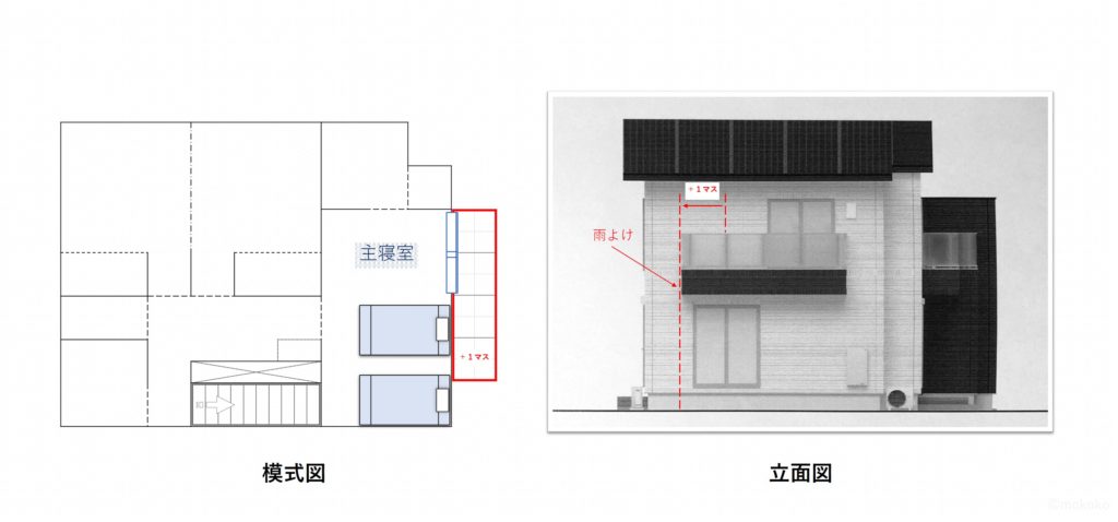 バルコニー,東,図面,立面図