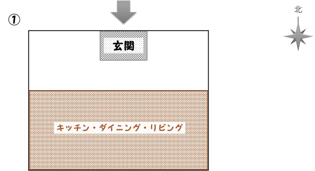 オープンステア,道路と玄関の位置