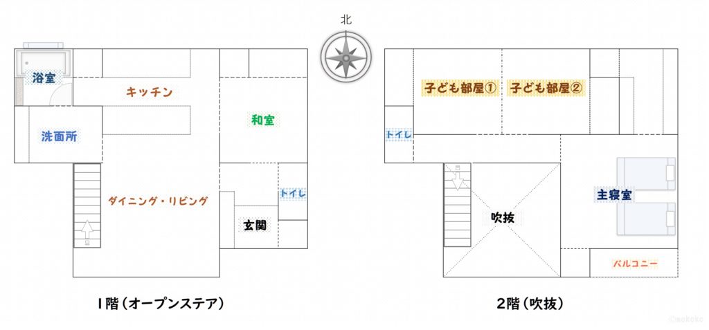 一条,宿泊体験,間取り,オープンステア,吹抜,南玄関